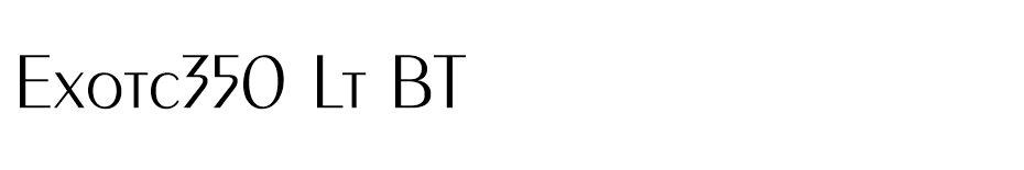 Exotc350 Lt BT font